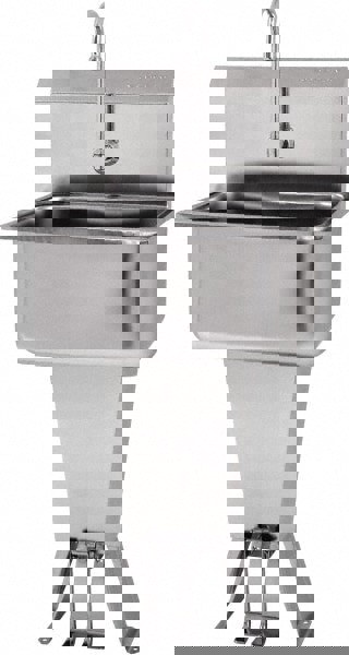 Hands-Free Hand Sink: 304 Stainless Steel